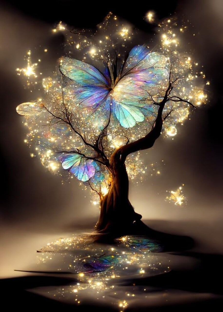 Diamond Art Kits for Adults,Glitter Tree 5D Diamond Painting Kits for Adults,Diamond Painting Diamond Art with Full Drill Diamond Dots DIY Gem Crafts Kits for Home Decor
